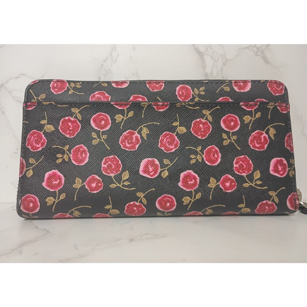 KATE SPADE Laurel Way Neda Hazy Rose Zip-Around Wallet - NWOT - Picture 2 of 8